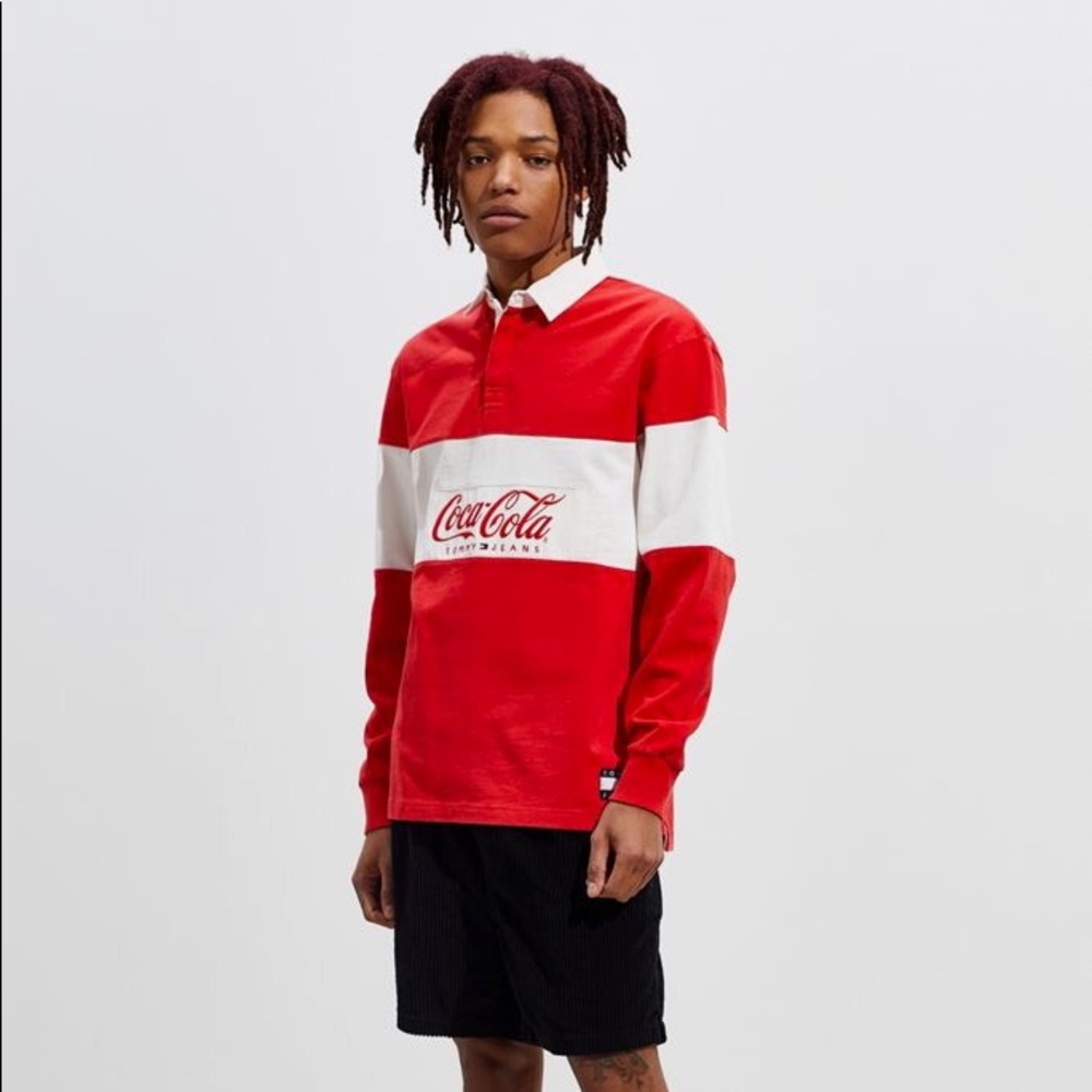 RARE Tommy Jeans X Coca-Cola Rugby Shirt